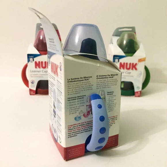 Lot of 3 Nuk Learner Cups Gerber 5 oz Soft Spout Spill  Proof - Picture 3 of 10